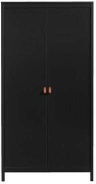 Leen Bakker Kledingkast Madeira 2-deurs zwart 199x102x58 cm