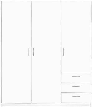Leen Bakker Kledingkast Varia 3-deurs wit 175x146x50 cm