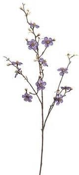 Leen Bakker Kunstbloem Blossom Glamour spray paars 96 cm
