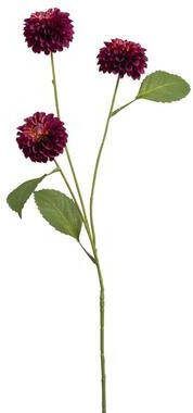 Leen Bakker Kunstbloem Dahlia Pompon spray rood 68 cm