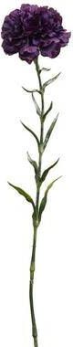 Leen Bakker Kunstbloem Dianthus spray paars 67 cm