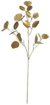 Leen Bakker Kunsttak Eucalyptus metallic goudkleurig 84 cm