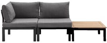 Leen Bakker Le Sud modulaire loungeset Ardeche grijs Incl. kussens 3-delig