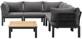 Leen Bakker Le Sud modulaire loungeset Ardeche V1 grijs 6-delig