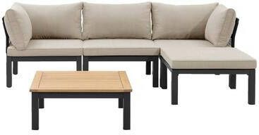 Leen Bakker Le Sud modulaire loungeset Ardeche V1 zand 5-delig