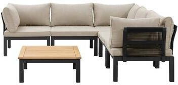 Leen Bakker Le Sud modulaire loungeset Ardeche V1 zand 6-delig