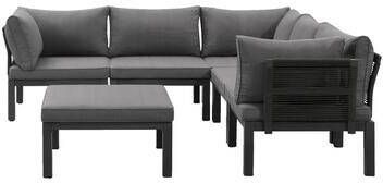 Leen Bakker Le Sud modulaire loungeset Ardeche V2 grijs 6-delig