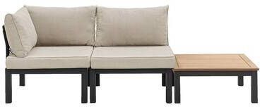 Leen Bakker Le Sud modulaire loungeset Ardeche zand Incl. kussens 3-delig