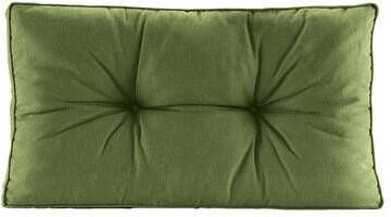 Leen Bakker Loungekussen Florence rug donkergroen 60x43 cm