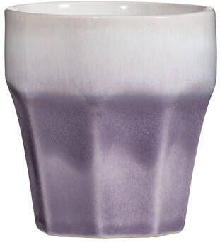 Leen Bakker Mok Liv lila aardewerk 170 ml