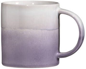 Leen Bakker Mok met oor Liv lila aardewerk 400 ml