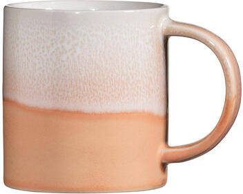 Leen Bakker Mok met oor Liv oranje aardewerk 400 ml