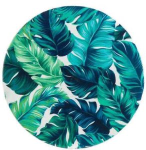 Leen Bakker Onderzetters Tropical (set van 4) groen 10x10 cm