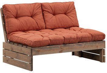Leen Bakker Palletbank Lucca Florence incl. kussens terra
