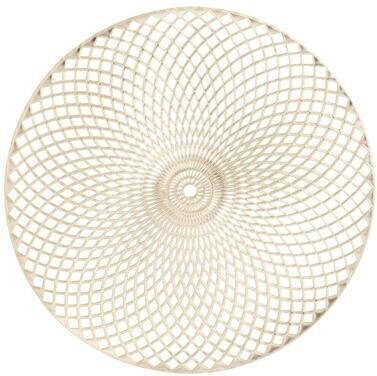 Leen Bakker Placemat Christie goudkleurig polyurethaan Ø38 cm (1 stuk)