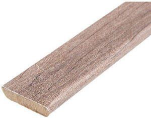 Leen Bakker Plakplint Ferrara donker eiken 240cm