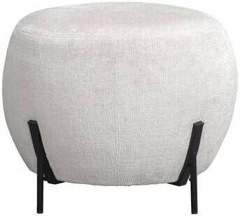 Leen Bakker Poef Rosaly beige Ø45x35 cm