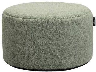 Leen Bakker Lebel poef Teddy olijfgroen 48x28 cm