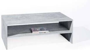 Leen Bakker Salontafel Beton grijs 41x115x60 cm