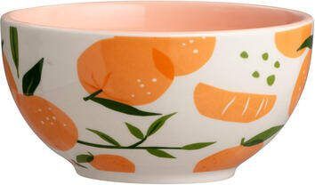 Leen Bakker Schaaltje Mandarijn Oranje Aardewerk Ø14 cm