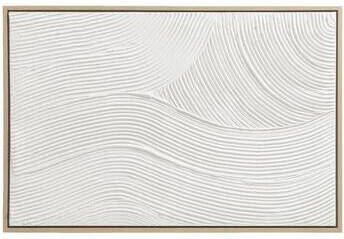 Leen Bakker Schilderij 3D Art wit canvas hout 60x90 cm