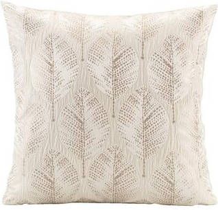 Leen Bakker Sierkussen Hannah goud creme 45x45 cm