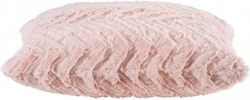Leen Bakker Sierkussen Monica roze 45x45 cm