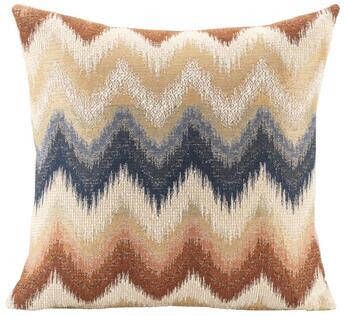Leen Bakker Sierkussen Ward off-white bruin 45x45 cm
