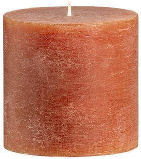 Leen Bakker Stompkaars rustiek Sfeer terracotta 10 cm