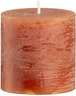 Leen Bakker Stompkaars rustiek Sfeer terracotta 7 cm