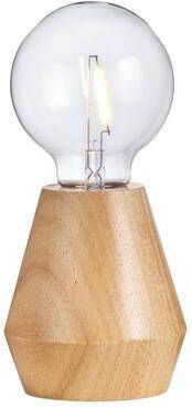 Leen Bakker Tafellamp Dwayne LED naturel Ø10x12 cm