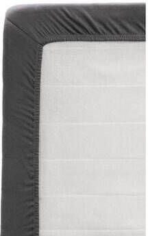 Leen Bakker Topper hoeslaken jersey antraciet 90x200 cm
