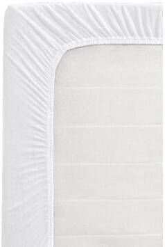 Leen Bakker Topper hoeslaken jersey wit 180x200 220 cm