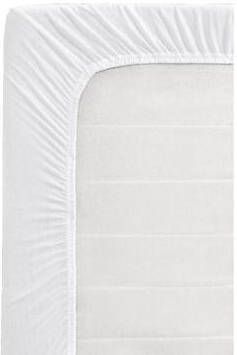 Leen Bakker Topper hoeslaken jersey wit 90x200 cm