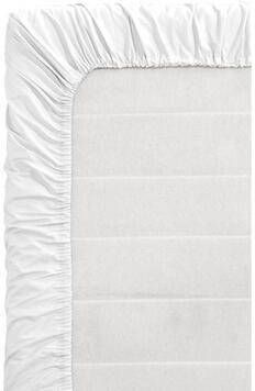 Leen Bakker Topper hoeslaken Percale katoen wit 90x200 cm