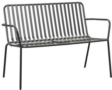 Leen Bakker Tuinbank Vence metaal antraciet 81x114x62 cm