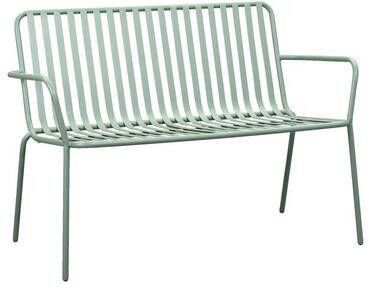Leen Bakker Tuinbank Vence metaal lichtgroen 81x114x62 cm