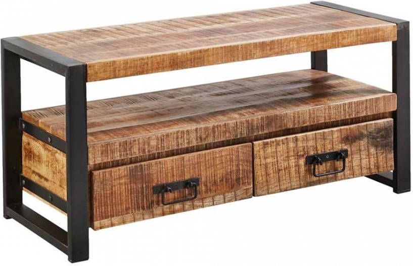 Leen Bakker TV meubel Scott metaal hout 50x110x45 cm