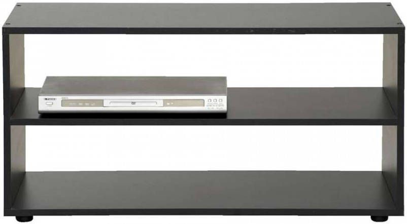 Leen Bakker TV-meubel Vancouver zwart hout 45x90x39 cm