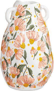 Leen Bakker Vaas Bloem Multicolor 26 5x16 cm