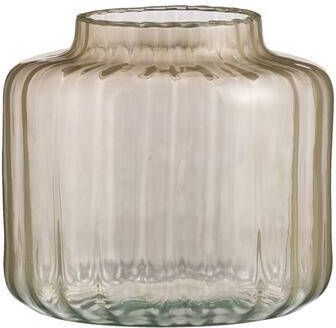 Leen Bakker vaas Claire roze gerecycled glas 18x20x11 cm