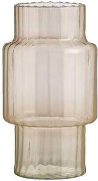 Leen Bakker vaas Claire roze gerecycled glas 31x16 5x12 cm