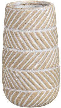 Leen Bakker Vaas Flora Beige 23 5xØ13 cm