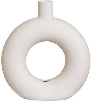 Leen Bakker Vaas Lotus Off-white 33x30x10 cm