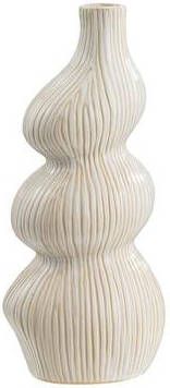 Leen Bakker Vaas Lupine off-white keramiek 29x13x11 cm