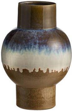Leen Bakker Vaas Nara blauw keramiek 32xØ21 cm