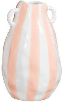 Leen Bakker Vaas Streep Multicolor 26 5x16 cm