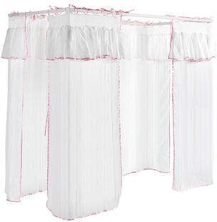 Vipack Hemelbed Amori ligoppervlak 90 200 cm incl. hemelstang zonder textielgordijn stabiel en stevig gebouwd wit gelakt - Foto 5