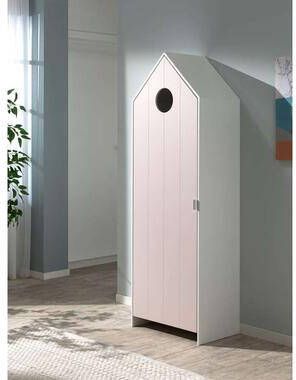 Leen Bakker Vipack kledingkast Casimi 1 deurs roze 171 5x57 6x37 cm