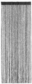 Leen Bakker Vliegengordijn koord zwart 245x90cm